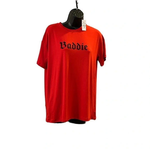 NWT Ladies Soft Touch Short Sleeve “Baddie” Sports T Shirt Size S/M. - Picture 4 of 6